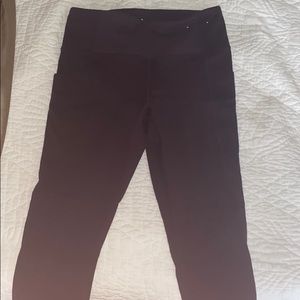 Full length dark purple leggings